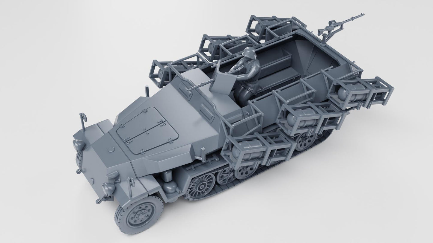 3D Printed Sd.Kfz.251 Stuka zu Fuss - 28mm WWII Wargame Model