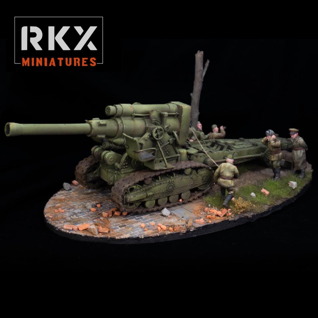 Soviet_B4_Howitzer Team (late War Fall of Berlin) (USSR) (Soviet, WW2) Various Scales BA