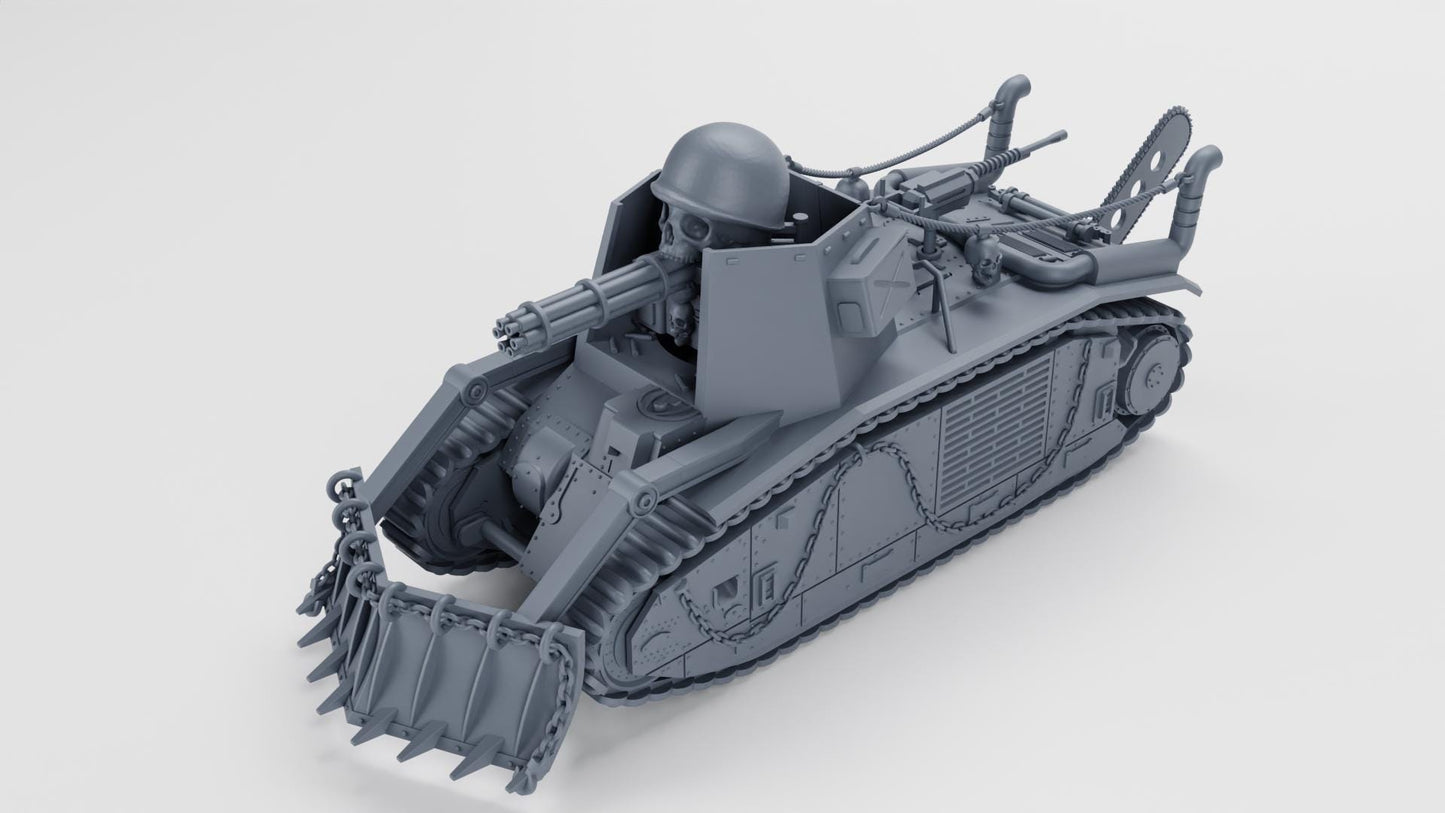 Heavy tank Char B1 (France, WW2) K47 Fallout Gaslands Weird War II 1-64