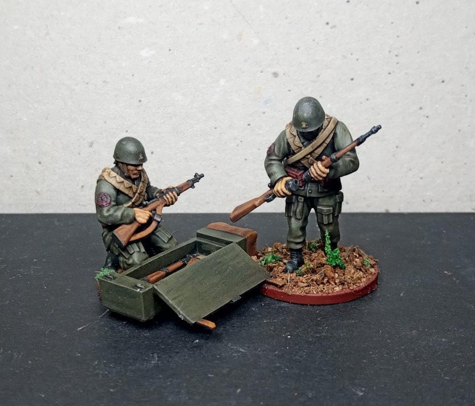 Imperial Japan navy paratroopers (7) | 3D Printed Miniatures in 1:56 Scale Various Scales
