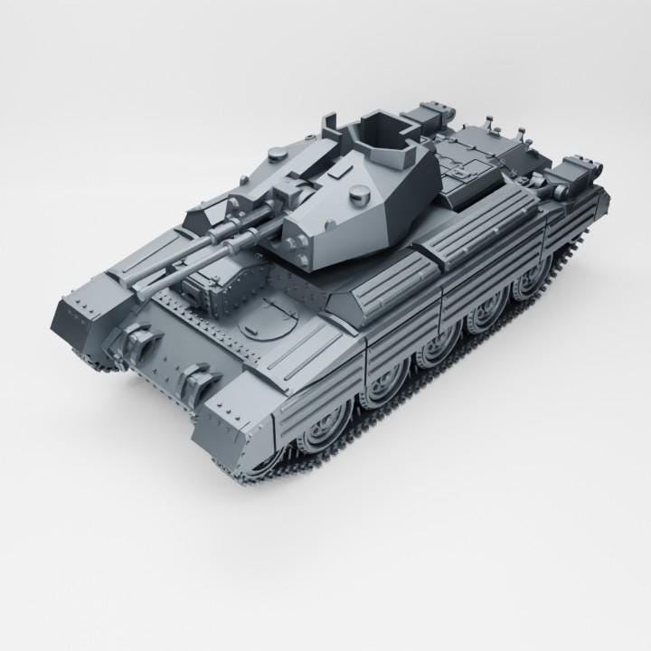 Battlegroup British Cruiser MK II AA (Uk, Ww2) 3d Printed Various Scales