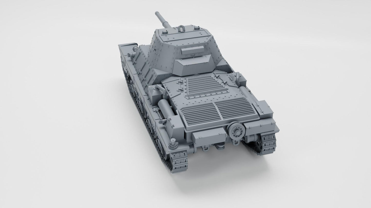 BA Battlegroup Carro Pesante P40 Heavy Tank (WW2 Italy ) 3D Printed Various Scales