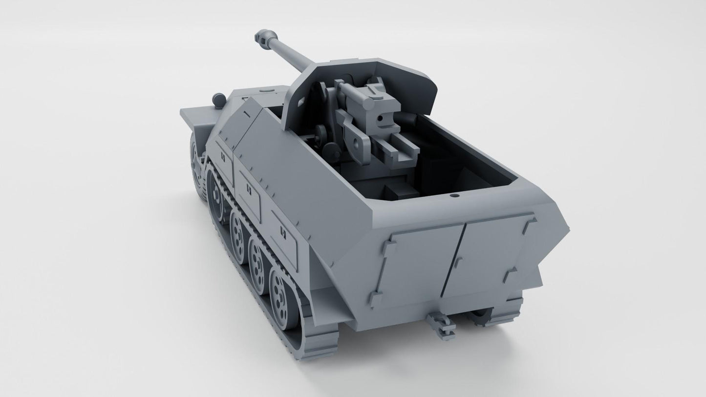 Bolt Action Battlegroup Halftrack Panzerspähwagen 251 - 22 Pak 40 (Germany WW2)