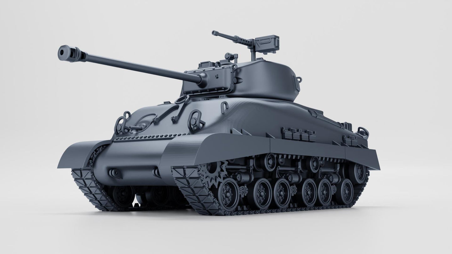 Ba Battlegroup Sherman M4A1(76)W HVSS (US) (USA, WW2) Various Scales