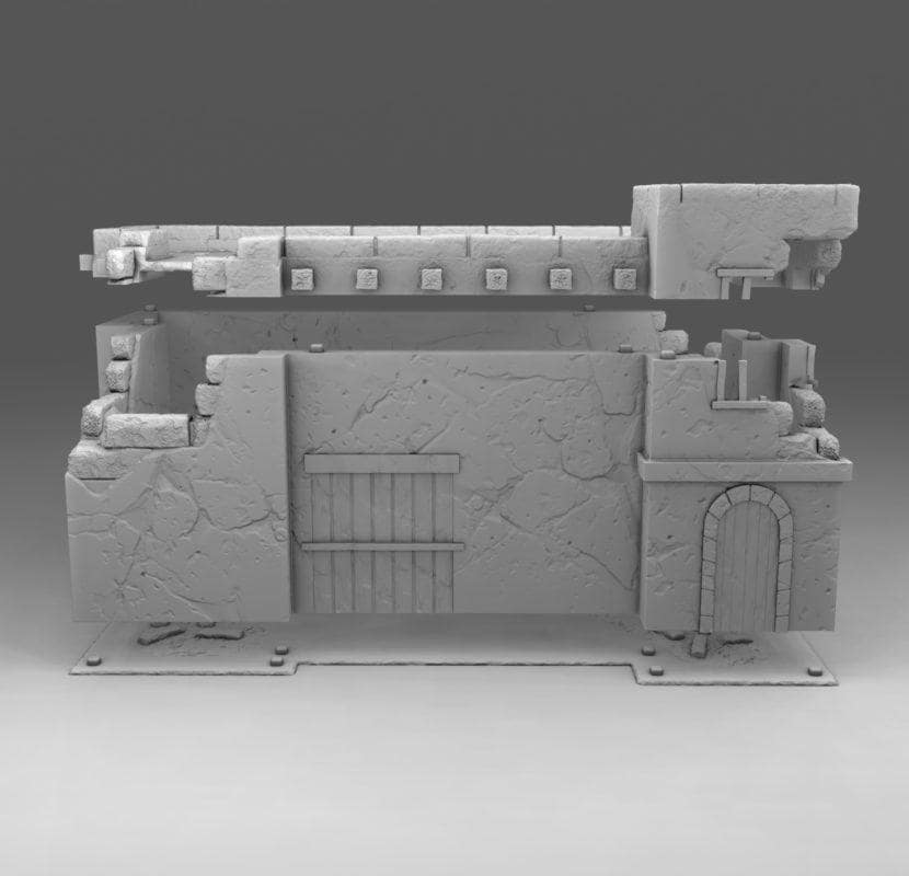 28 mm Arab Building 02 PLA | 3D Printed Miniatures in 1:56 Scale Various Scales