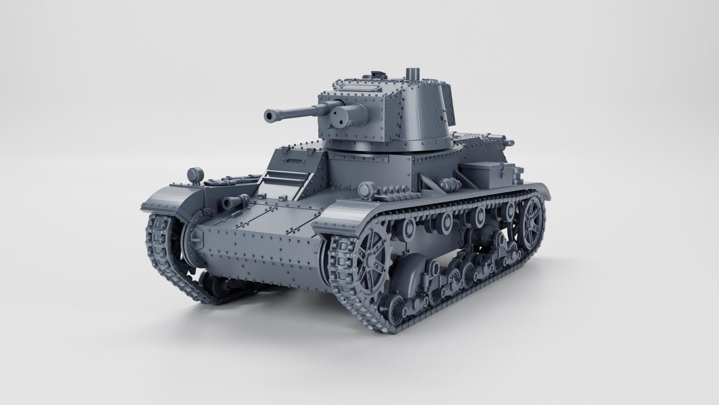 Bolt Action Battlegroup Light Tank 7TP jw (single turret) (Poland WW2)