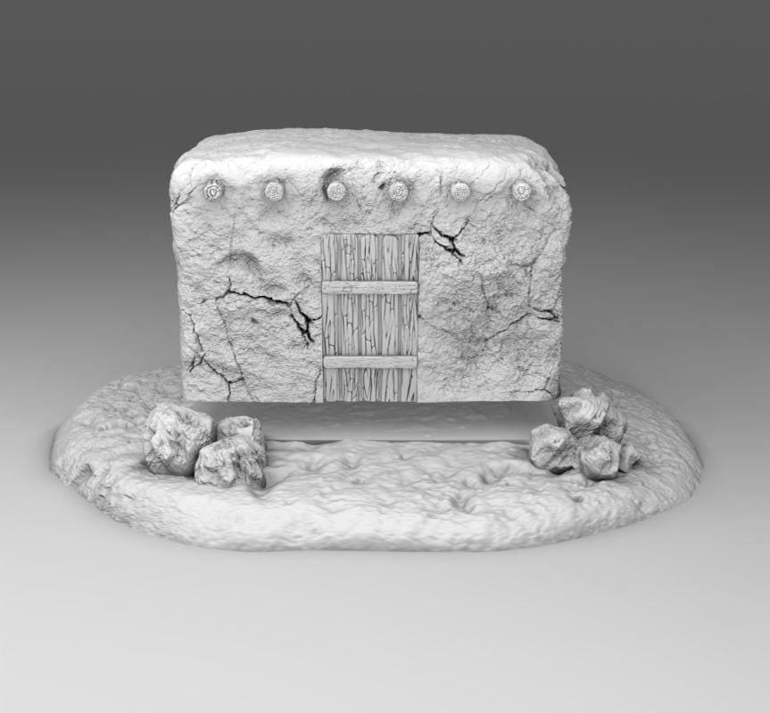 Wargaming Terrain Arab HUT | 3D Printed Miniatures in 1:56 Scale Various Scales