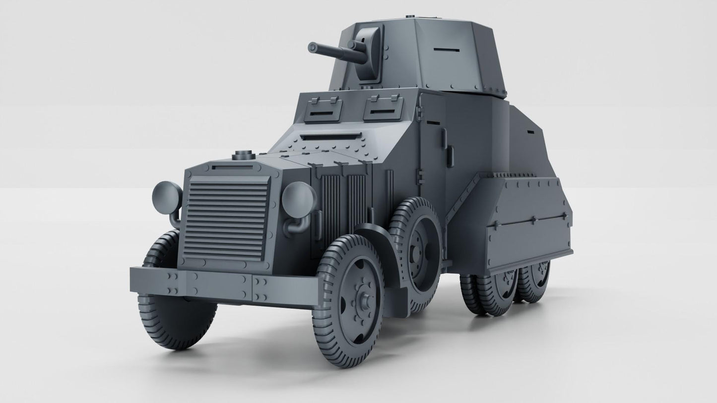 BA Battlegroup Armoured Car Autoblinda AB 611 (WW2 Italy ) 3D Printed Various Scales