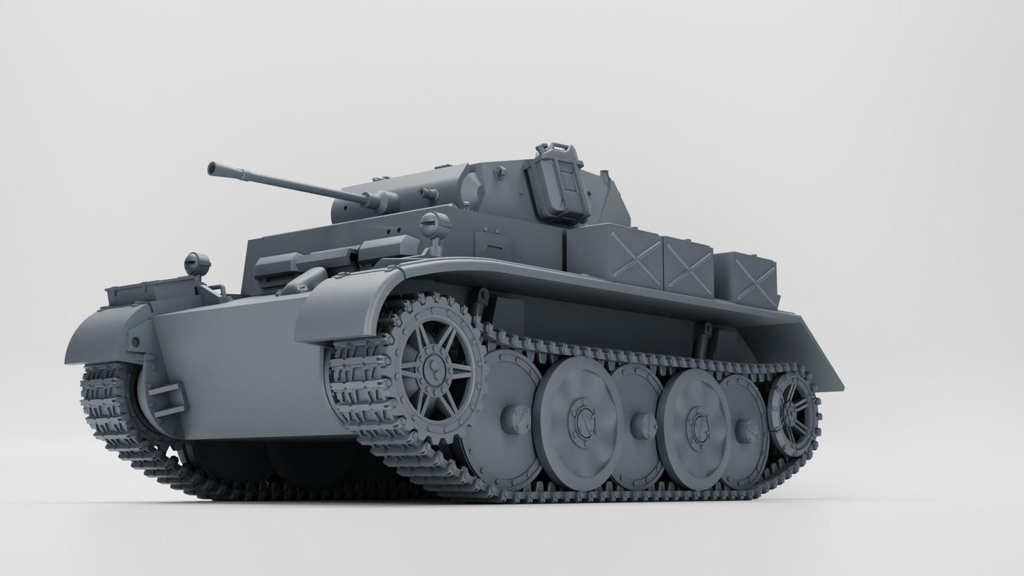 BA Battlegroup FoW Panzer II Ausf L Luchs (Germany WW2) 3D Printed Various Scales