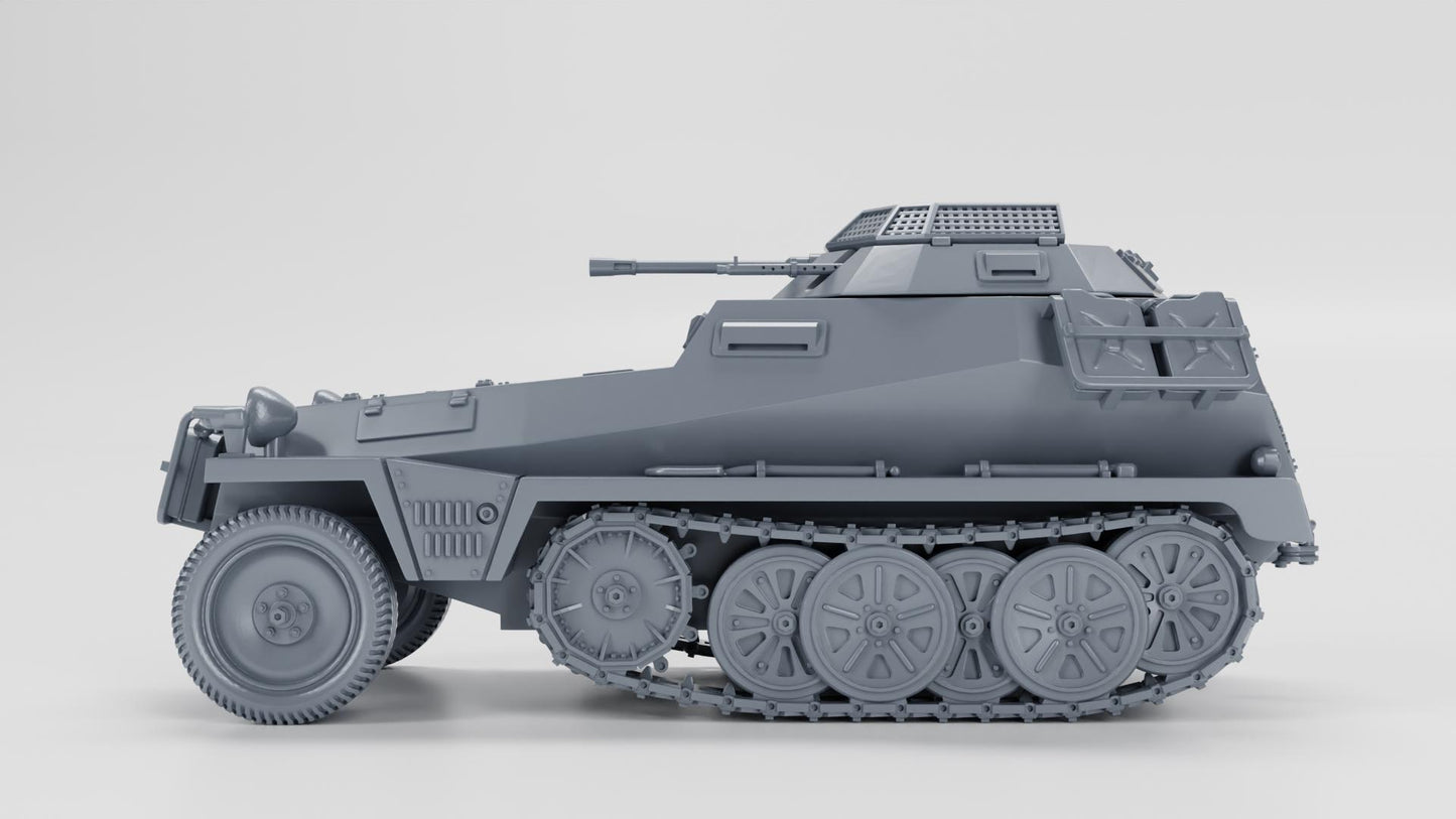3D Printed Sd.Kfz.250.9 Alte WWII Model - 28mm Wargaming Miniature