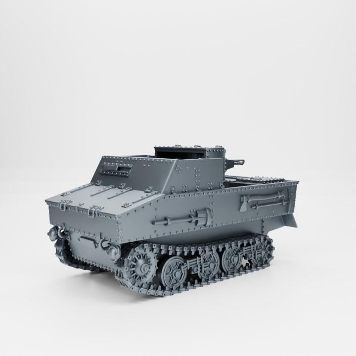 Bolt Action Battlegroup Tank hunter Vickers T13 B1 (Belgium, WW2) Various Scales