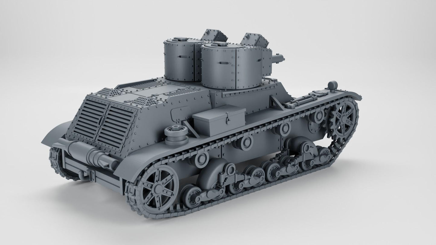 BA Battlegroup Light Tank 7TP dw (twin turret) (Poland WW2)