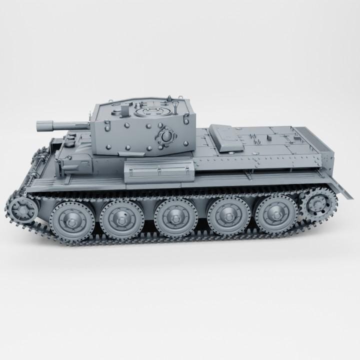 British Centaur Tank – 3D Printed WWII Resin Miniature