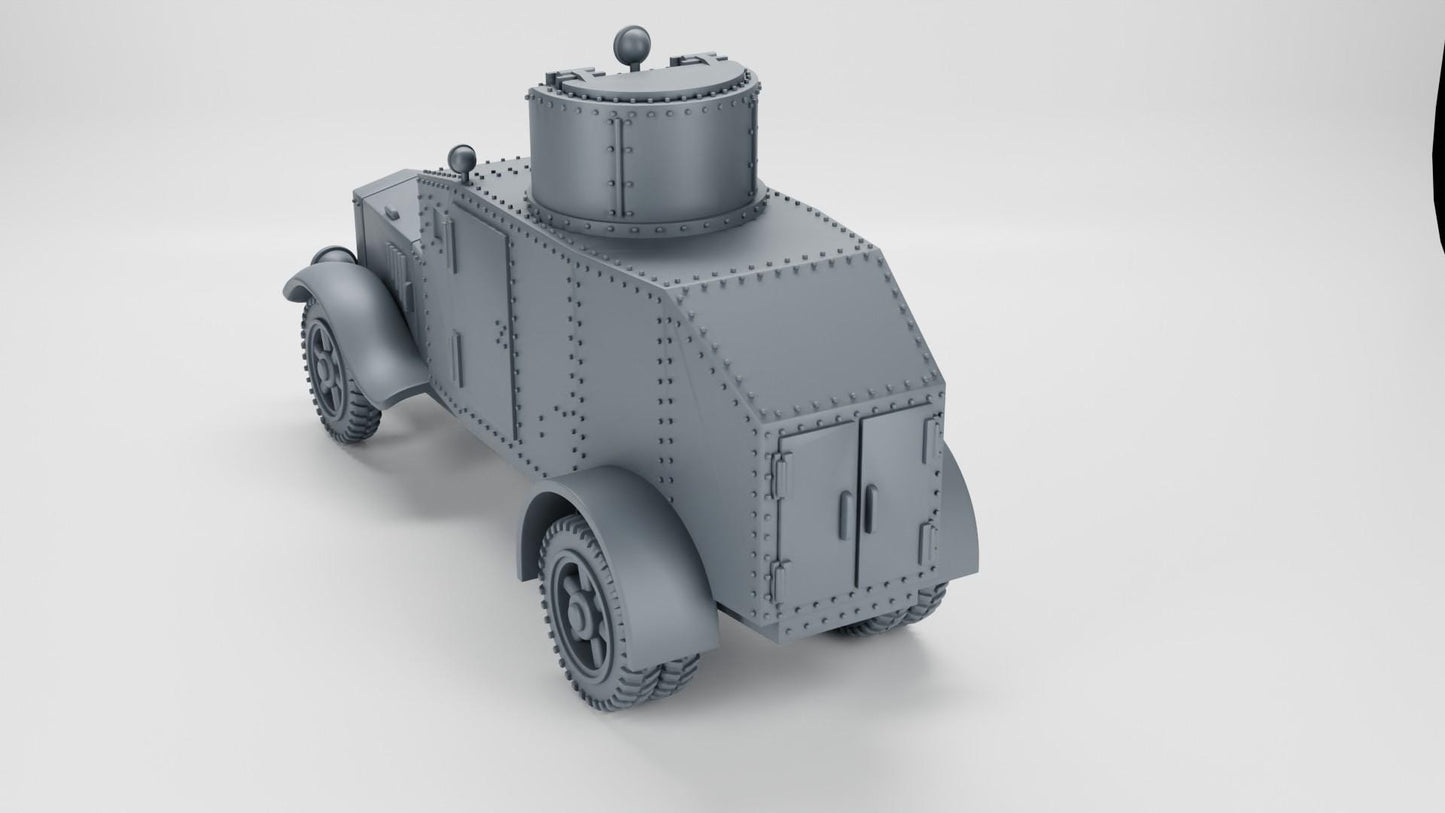 Japanese Type 92 Osaka Armoured Car: WW2 Resin Miniature