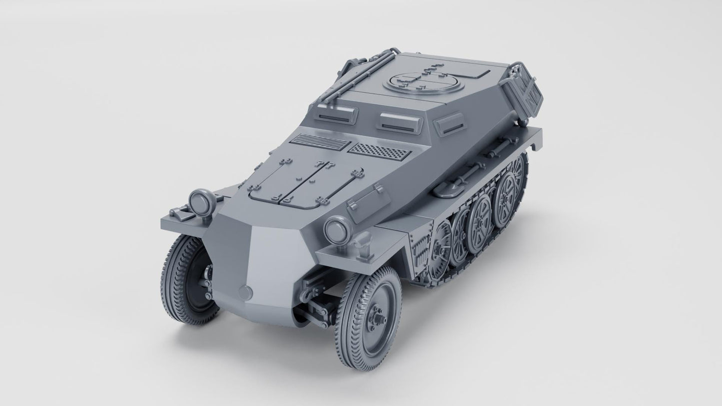 3D Printed WWII Sd.Kfz.253 Model - 28mm Tabletop Wargaming