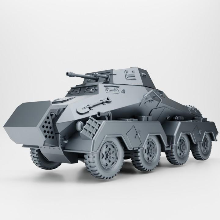 3D Printed Sd.Kfz. 231 Armoured Car: 28mm WWII Wargaming Model