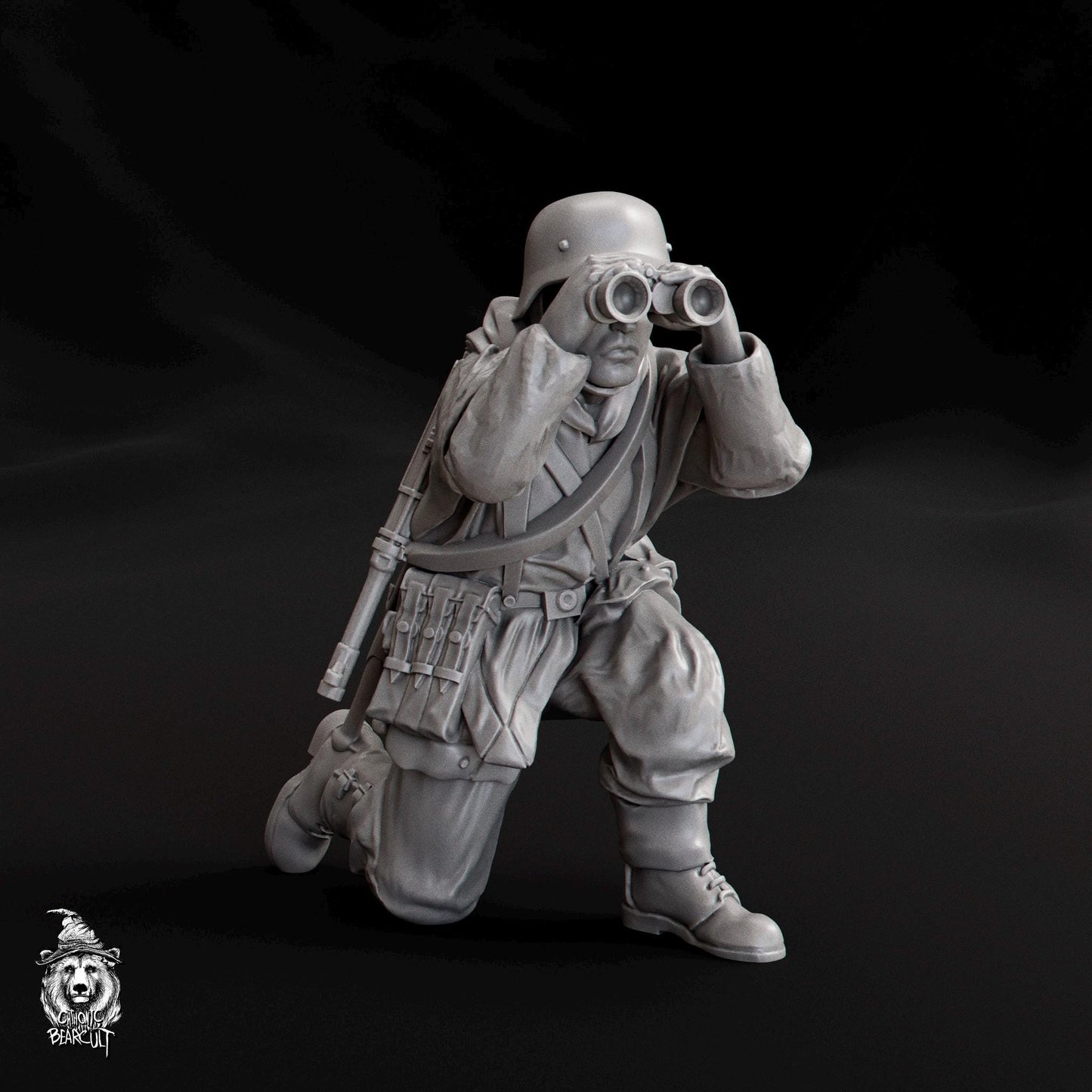 28mm Miniature Assault Pioneers | Mortar, Flamethrower, Sniper Team (3D Printed)