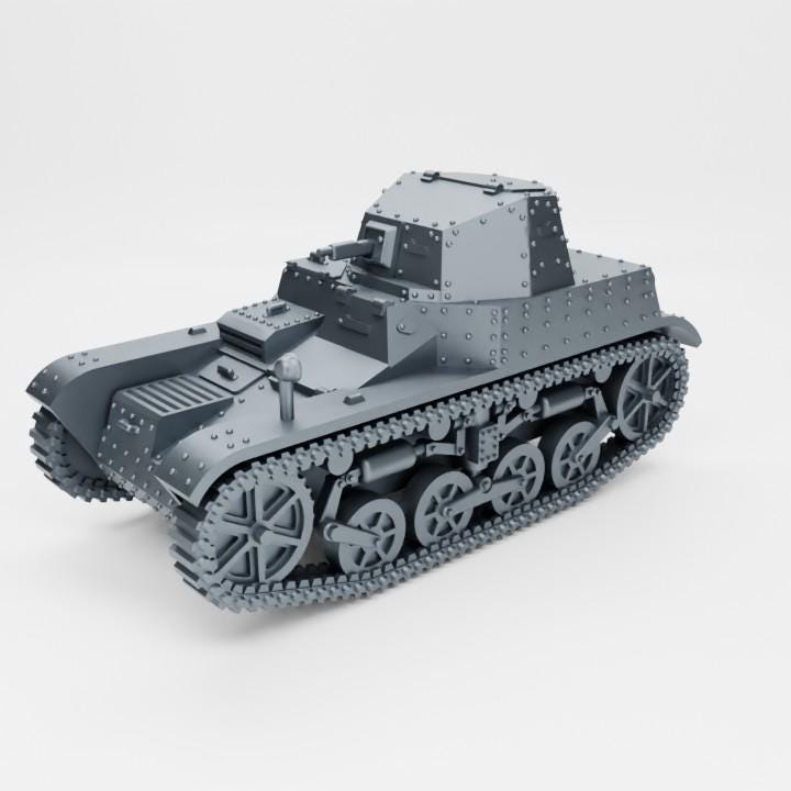 Renault AMR-33 French Tank – 3D Printed WWII Miniature (Multiple Scales)