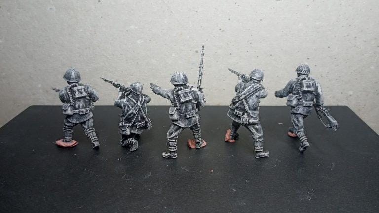 Imperial Japanese Special Naval Landing Force riflemen(10) | 3D Printed Miniatures in 1:56 Scale Various Scales