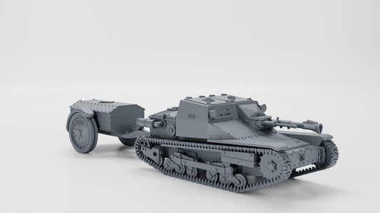 BA Battlegroup Fiat-Ansaldo CV33 Lanciaflamme flamethrower tankette (WW2 Italy ) 3D Printed Various Scales