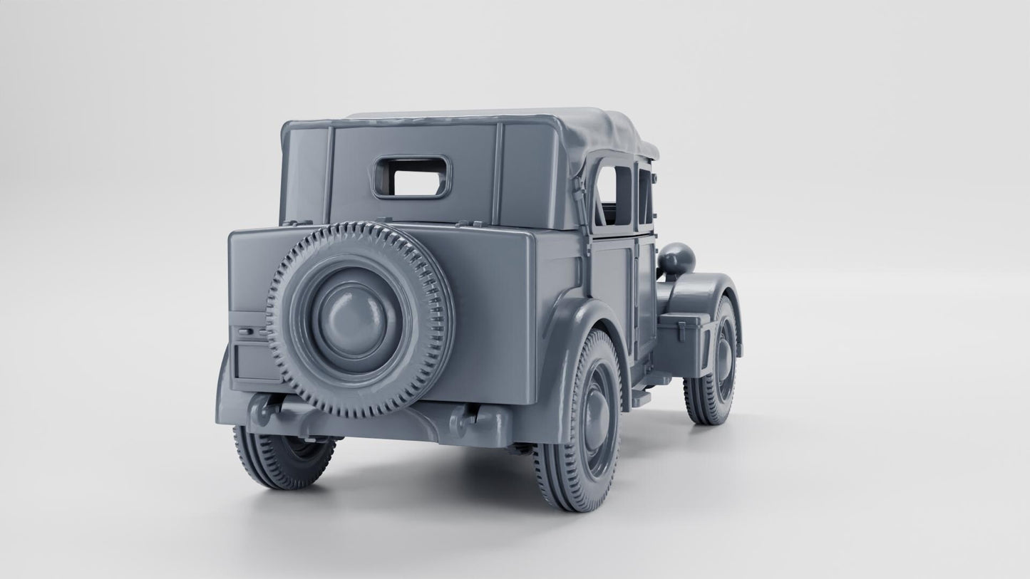 BA Battlegroup Fiat 508 CM Coloniale  (WW2 Italy ) 3D Printed Various Scales