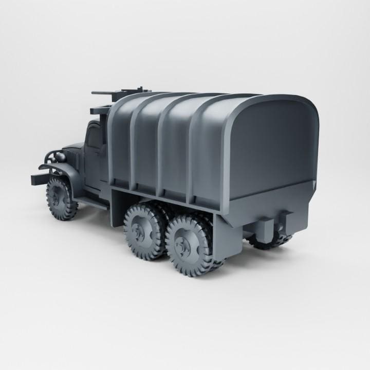 3D Printed CCKW Hard Top Truck – WWII Resin Miniature (Multiple Scales)