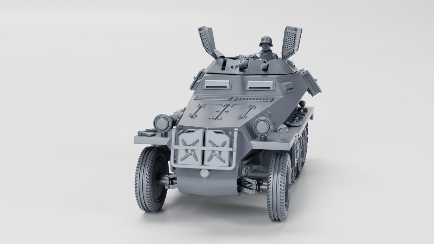 3D Printed Sd.Kfz.250.9 Alte WWII Model - 28mm Wargaming Miniature