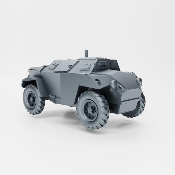 Bolt Action Battlegroup British Humber Scout Car (Commonwealth, WW2)