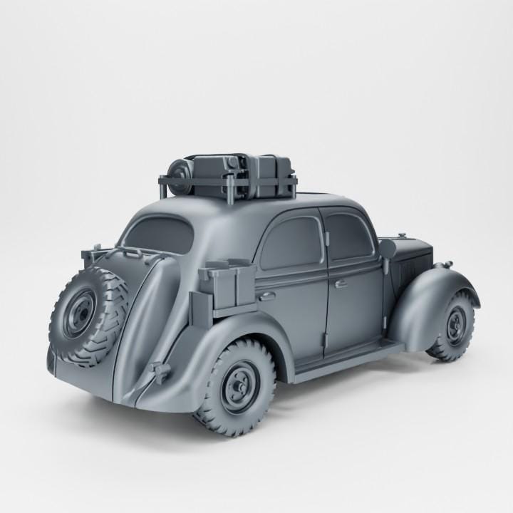 Ford WAO1 Staff Car – 3D Printed WWII Resin Miniature