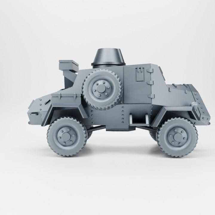 Otter Mk I Armoured Car – WWII Canadian Recon Vehicle | High-Detail 3D Printed Resin Model | Multiple Scales for Wargaming & Dioramas