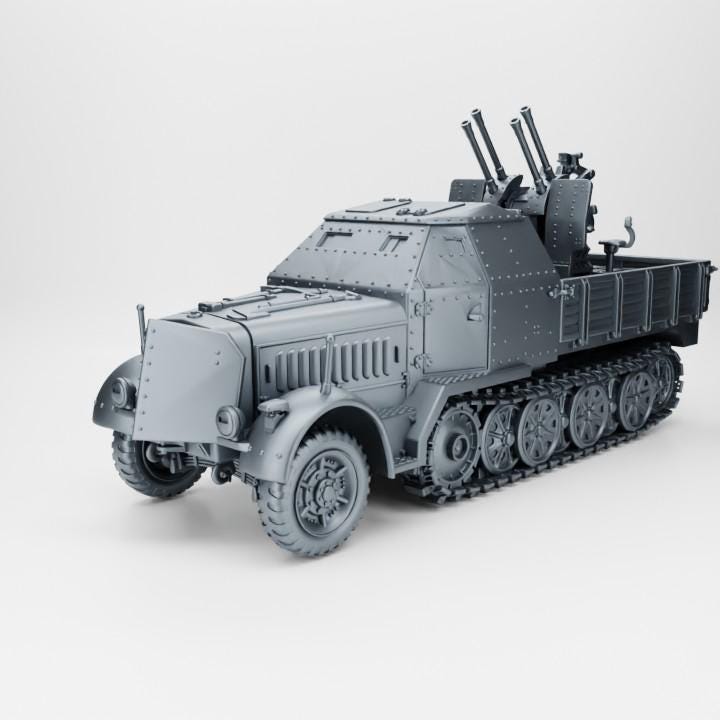 BA Battlegroup Sd.Kfz.7-1 - 20mm Flakvierling 38  (Germany , WW2) Various Scales