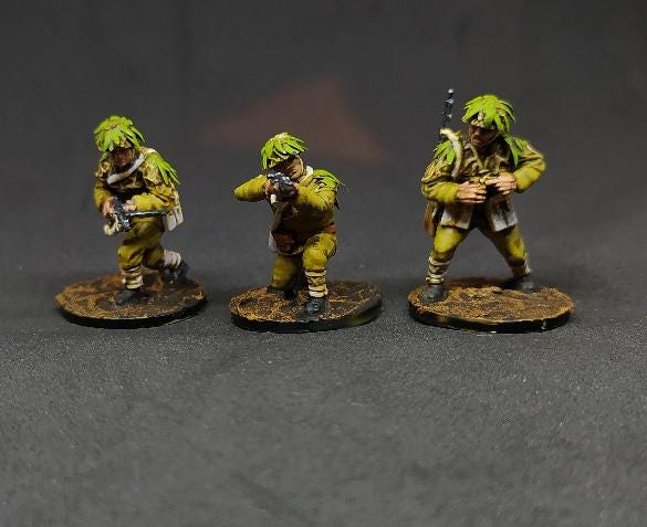 Imperial Japan scouts jungle fighters (6)  | 3D Printed Miniatures in 1:56 Scale Various Scales