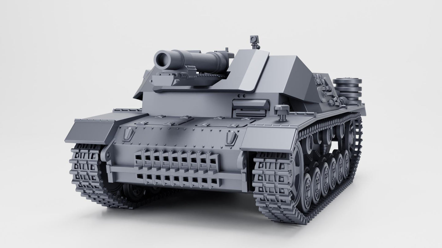 15 cm sIG 33 (Sf) auf Panzerkampfwagen III  (Germany, WW2) Various Scales 3D Printed