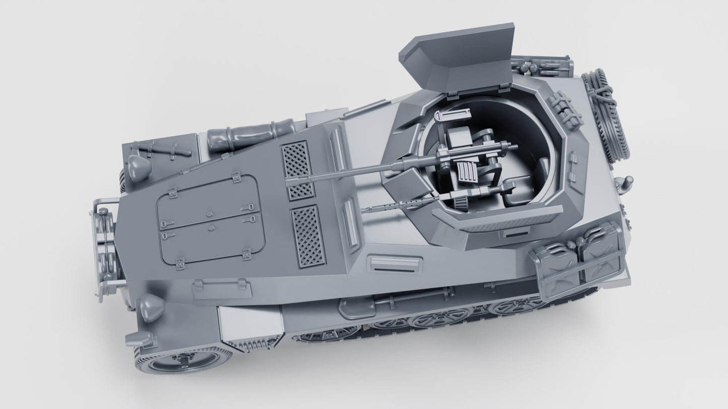 3D Printed Sd.Kfz.250.9 Alte WWII Model - 28mm Wargaming Miniature