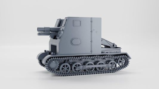 3D Printed 15cm sIG 33 auf Panzerkampfwagen I Ausf.B (Sd.Kfz.101) - WW2 German Tank Model