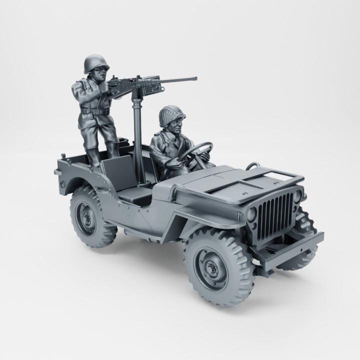 WW2 Jeep Willys 4x4 | 28mm 3D Printed Miniature