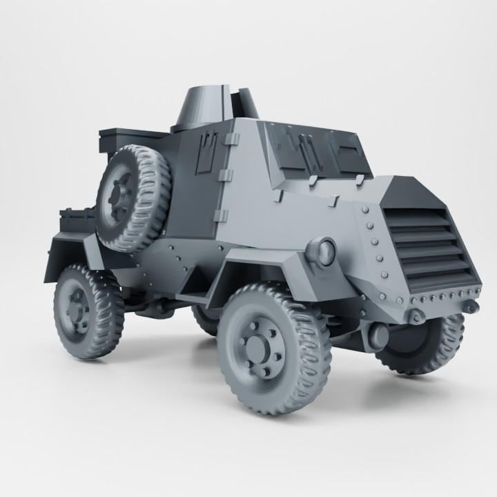 Otter Mk I Armoured Car – WWII Canadian Recon Vehicle | High-Detail 3D Printed Resin Model | Multiple Scales for Wargaming & Dioramas