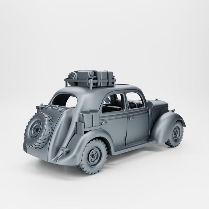 Ford WAO1 Staff Car – 3D Printed WWII Resin Miniature