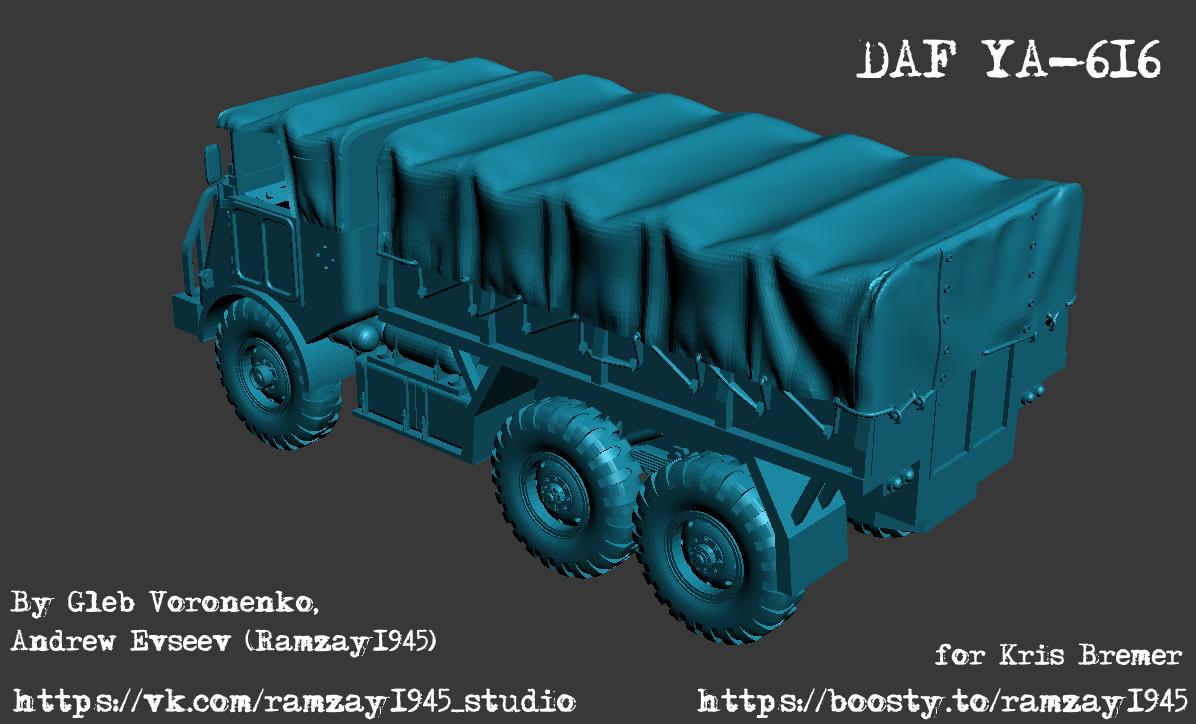 BA Battlegroup DAF YA 616-dutch coldwar military-truck (Dutch, Post War) Various Scales Team Yankee