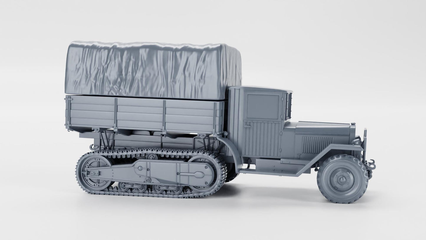 ZIS-42 Half-Track (USSR)– 3D Printed Resin Miniature | Highly Detailed WWII Vehicle | Multiple Scales (1/72, 1/56, 1/48, 1/35)