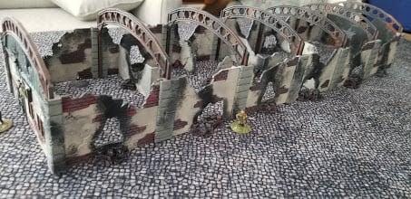 3D Printed Damaged Factory Terrain: 28mm Scale Wargaming Scenery