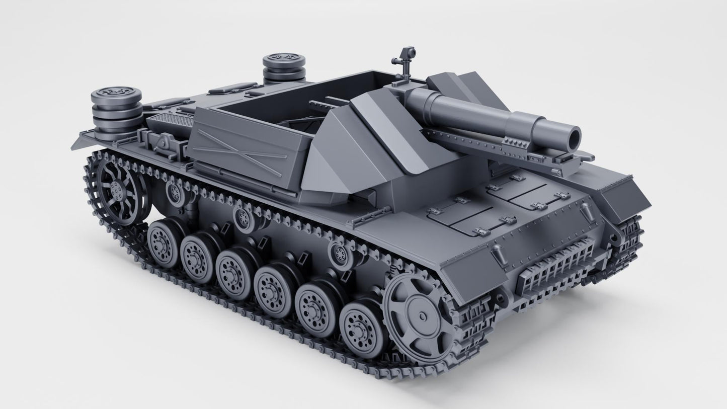 15 cm sIG 33 (Sf) auf Panzerkampfwagen III  (Germany, WW2) Various Scales 3D Printed