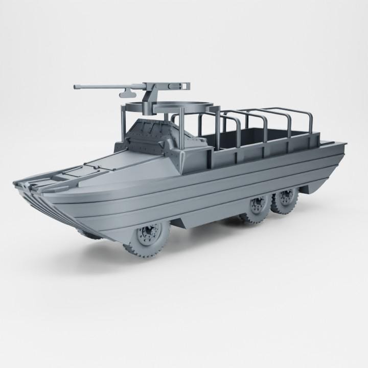 3D Printed GMC DUKW-353 – WWII Vehicle Miniature (Multiple Scales)