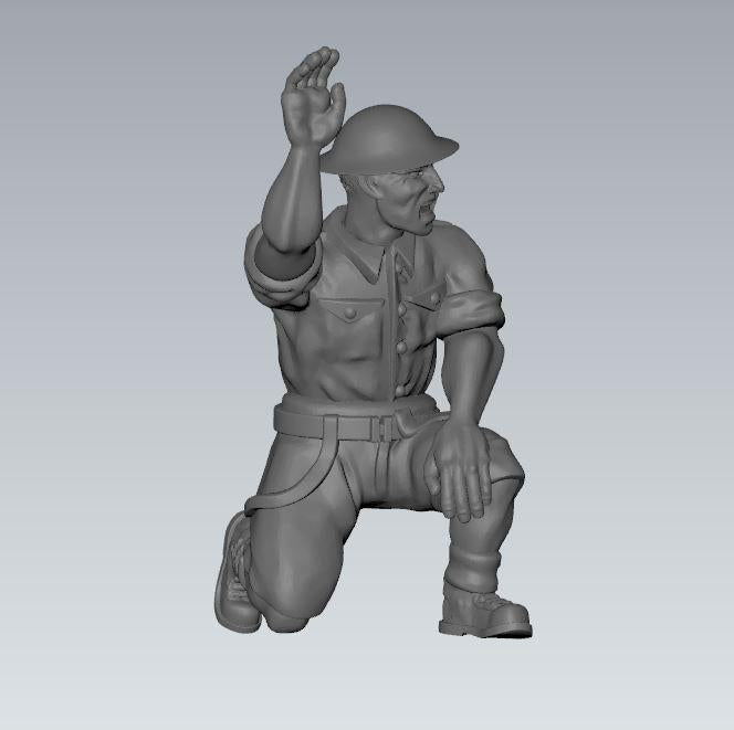 8th army gun crew British (5) | 3D Printed Miniatures in 1:56 Scale Various Scales