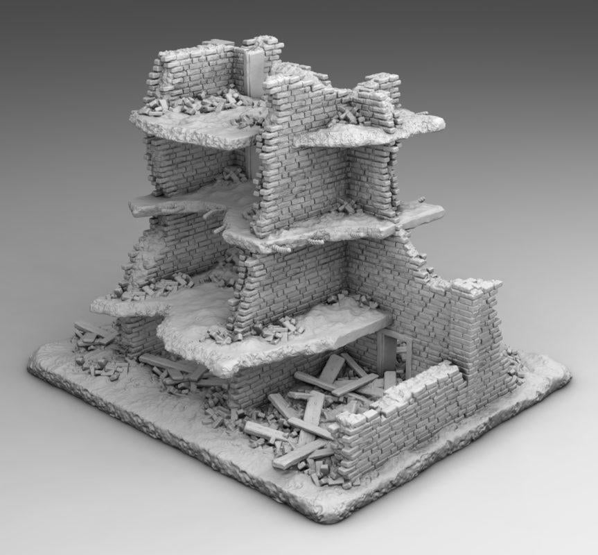 Wargaming Terrain  Arab Building  | 3D Printed Miniatures in 1:56 Scale Various Scales