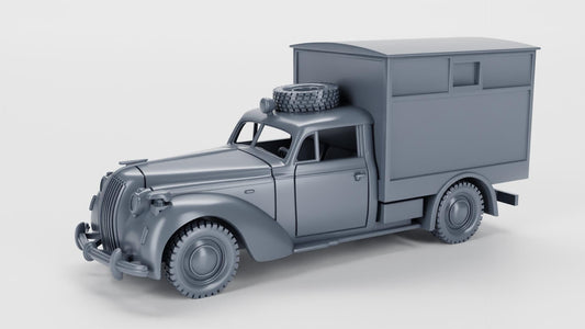 Opel Admiral Ambulance Miniature – WWII German Vehicle Resin Model
