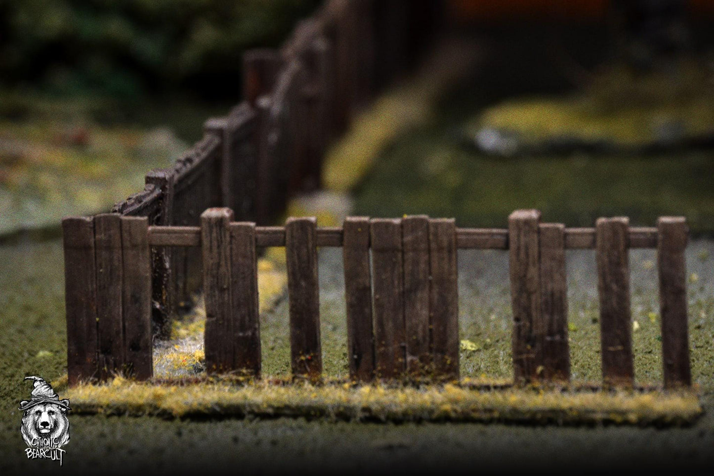 Wargaming Terrain Wooden Fence - 10 PCS   | 3D Printed Miniatures in 1:56 Scale Various Scales