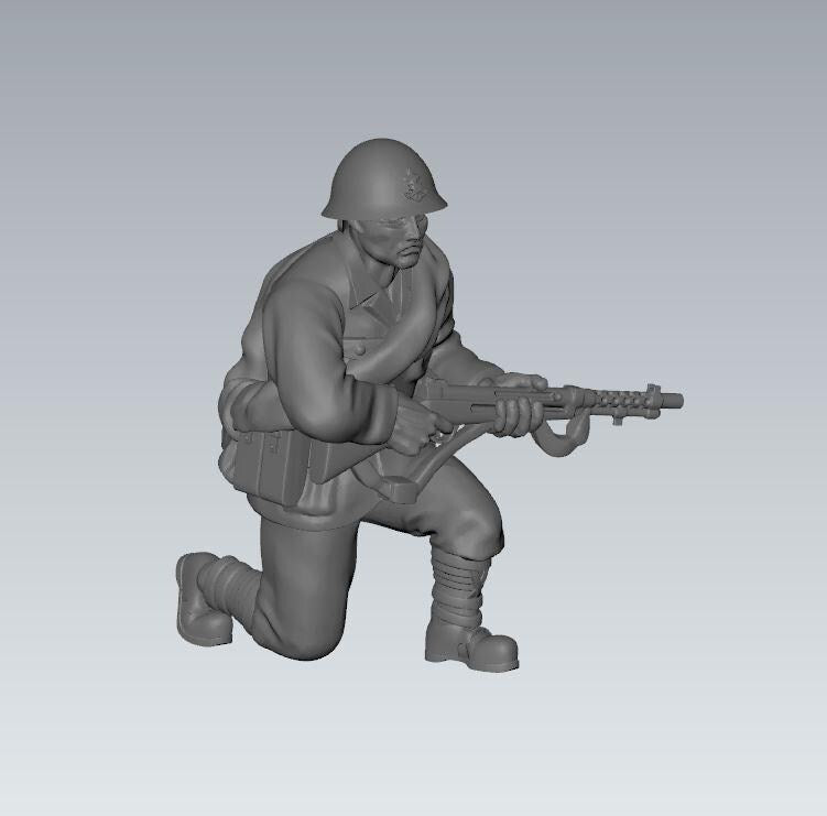 Imperial  Japan assault SNLF(6) | 3D Printed Miniatures in 1:56 Scale Various Scales