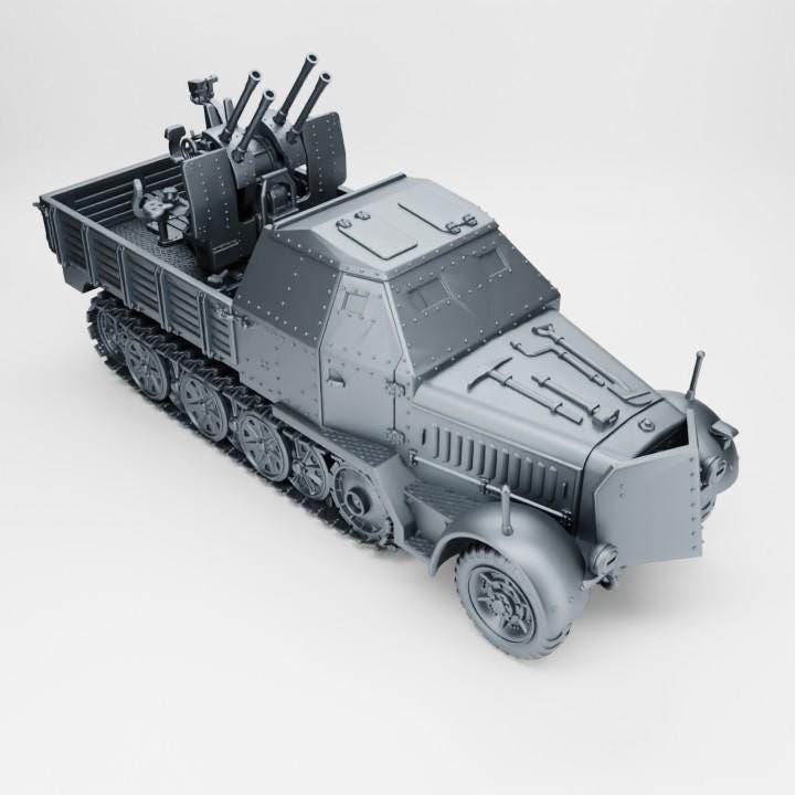BA Battlegroup Sd.Kfz.7-1 - 20mm Flakvierling 38  (Germany , WW2) Various Scales
