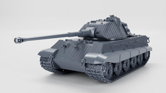 Tiger II Ausf B Zimmerit Tank: WW2 German Battlegroup Miniature